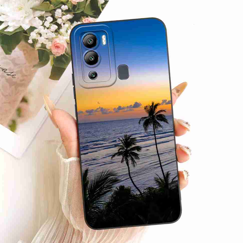 Cat Butterfly Case For Infinix Hot 12i Cases Soft Silicone Back Cover For Infinix Hot 12 i 12i Hot12i Case X665B X665 Fundas