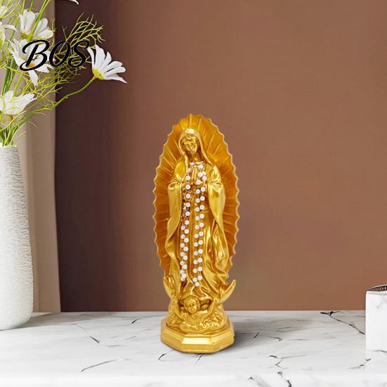 Mixed Style Interior Decor Our Lady of Guadalupe Religious Statue, Virgin Mary Figurine, Resin Sculpture, Decorative Crafts Inspirational Art for Home