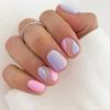 Glitter Fake Nails Aurora French Nail Tips Detachable False Nails  for DIY