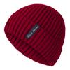 High Quality Black Human Label Winter Hat Add Fur Lined Warm Beanie Hat Stylish Knitted Hat For Men Women Ski Sports Winter Cap