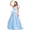 Women Cos Princess Cinderella Costume Fairy Tales Sexy Goddess Princess Cosplay Long Dress Hen Party Halloween Fancy Dress