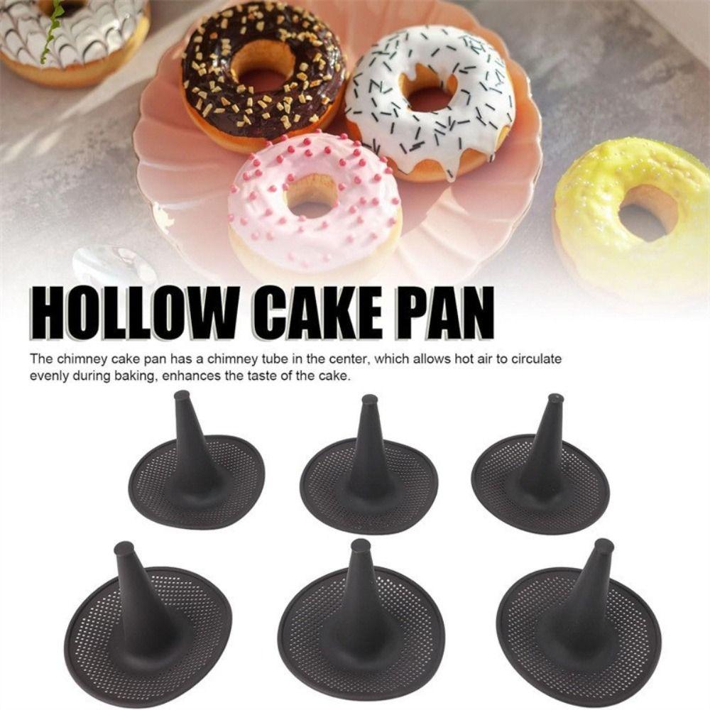6Pcs Conical Shape Bagel Pans Set Coffee Bread Mold for Baking Durable Silicone Donut Mold Baking