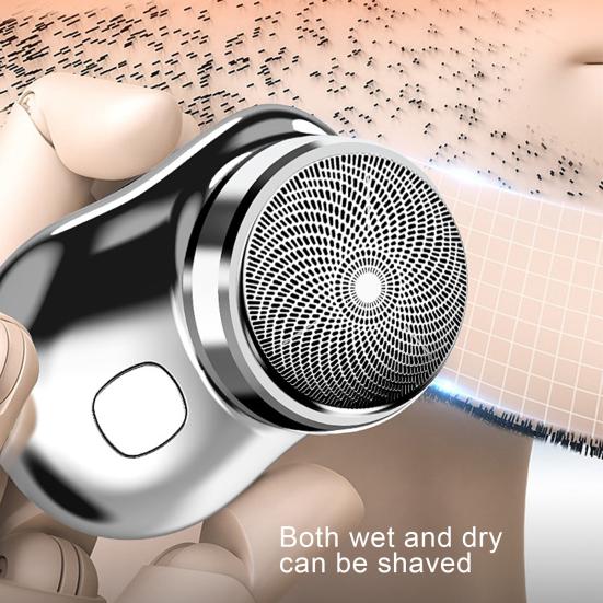 1 комплект, портативная мини-бритва для мужчин, перезаряжаемая от USB, влажная, сухая, малошумная, высокоскоростная электрическая бритва, набор