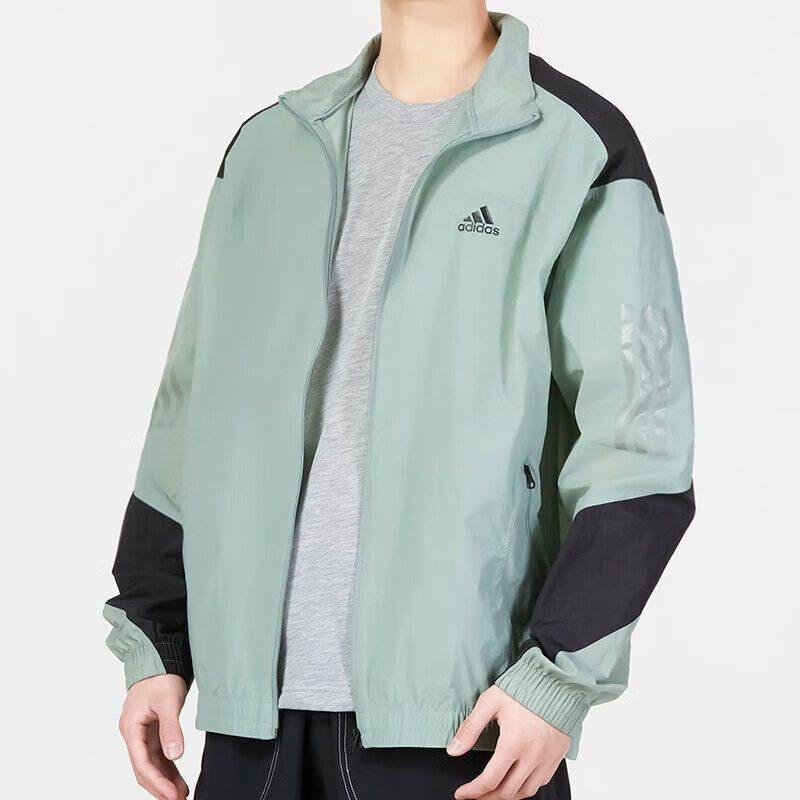 adidas Куртки Мужские Зеленый Стойка Умеренный Другое IA6965