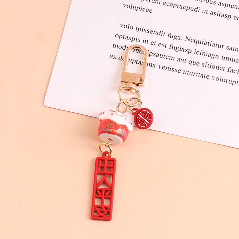 Аксессуары Брелки Манеки-Нэко Ремешки для мобильных телефонов Шнурки для мобильных телефонов Брелок для ключей Lucky Cat