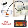 Industrial Endoscope with 8mm Automotive Inspection Camera Waterproof LED Light 4.3 Inch Screen