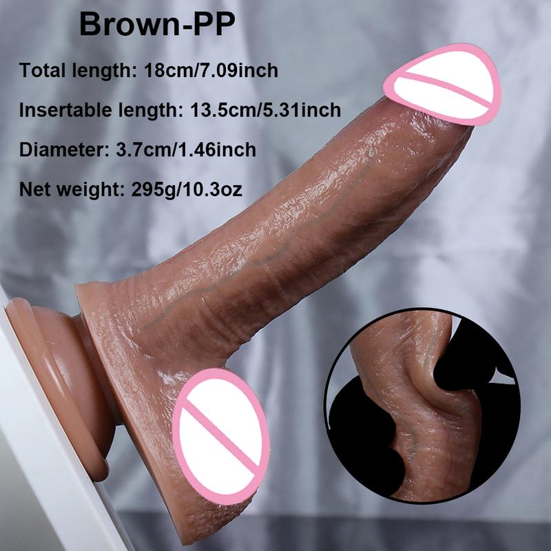 Double Layer Silicone Dildo Soft Realistic Penis Small Adults Butt Plug Suction Cup Anal Sex Toys For Woman Masturbator 18+ Shop