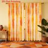 Watercolor Stripe Curtains 2pcs – Green and White Vertical Stripes, Modern Minimalist Decor for Living Room and Bedroom