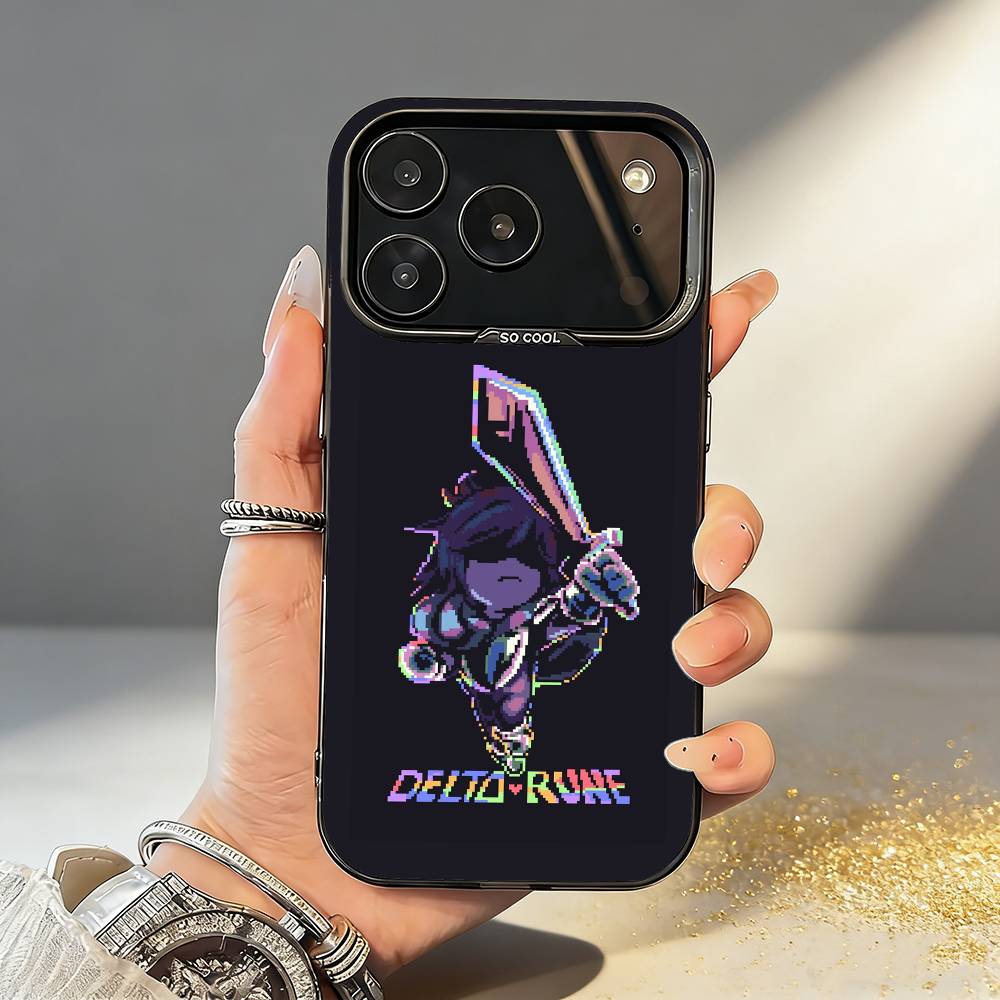 1 шт. Чехол для телефона с изображением D-Deltarune K-Kris для iPhone17,16,15,14,13,12,11,Pro,MAX Белый Матовый Ударопрочный Чехол