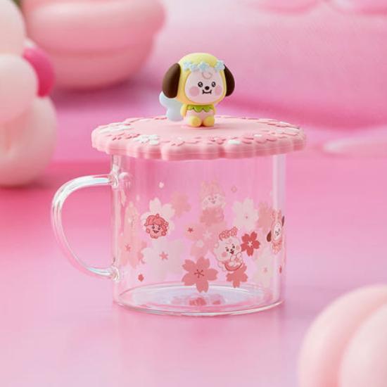 BT21 Baby Spring Fairy Glass Cup & Lid 340ml