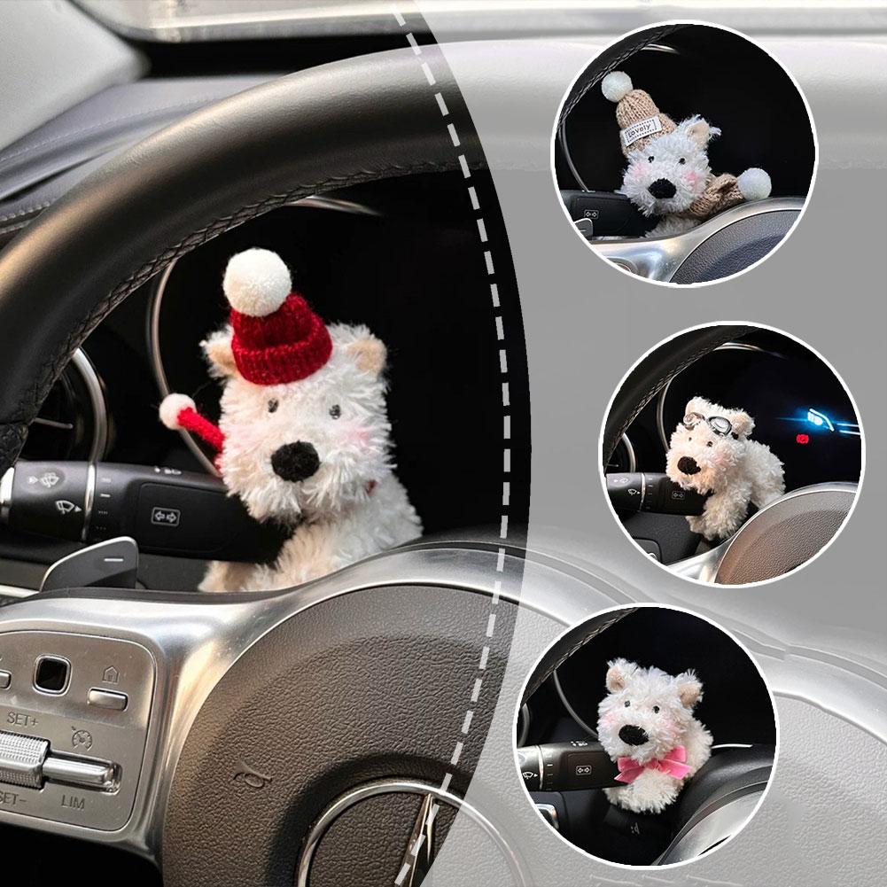 Автомобильная подвеска Kawaii Dog Doll украшения для стеклоочистителей автомобиля поворотный переключатель внутренний сигнал сцепление украшение P Z6L8