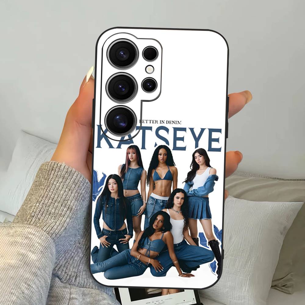 K-KATSEYE Музыкальный чехол для телефона Samsung S 24 Fe 25 Ultra Plus 20 Lite 21 30 22 23 24 22 Ultra 5G Fundas