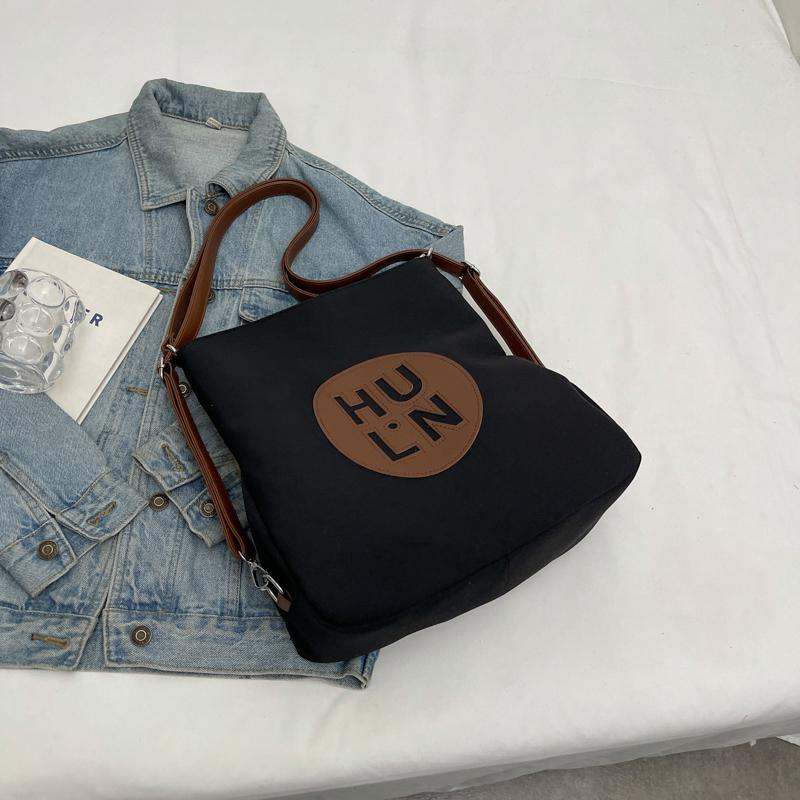 Женская парусиновая сумка большой емкости, сумка через плечо, сумка для покупок через плечо