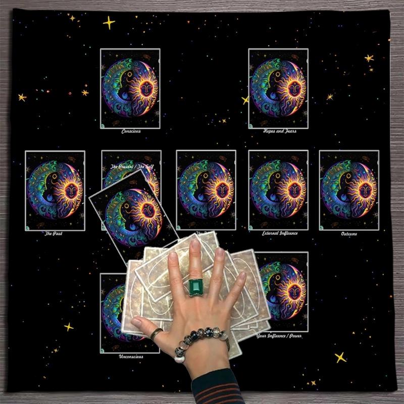 Reading Card Astrologys Tablecloth Tarots Divinations Tablecloth Altars Cloth Divinations Board Game Accessories