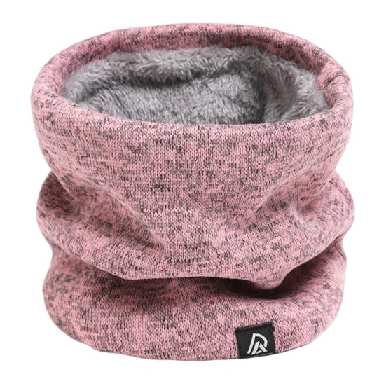 Men Scarf Winter Plush Lining Solid Color Scarf Solid Color Letter Logo Thickened Velvet Warm Knitting Neck Gaiter