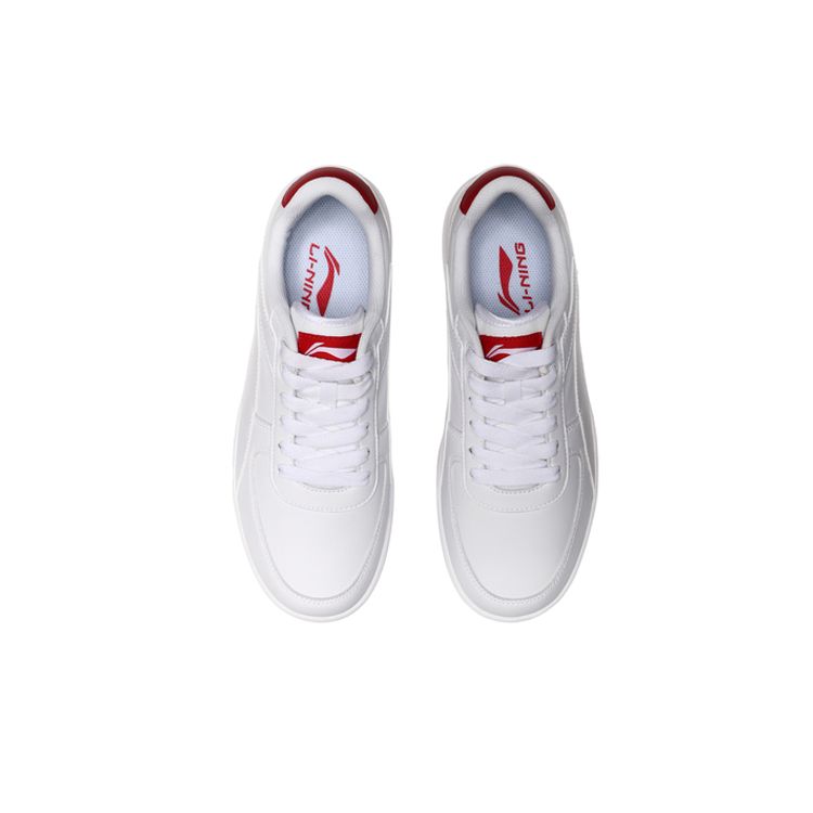 Li-Ning Классические повседневные низкие кроссовки для скейтбординга, мужские кроссовки Cinnabar-Red AGCN161-5