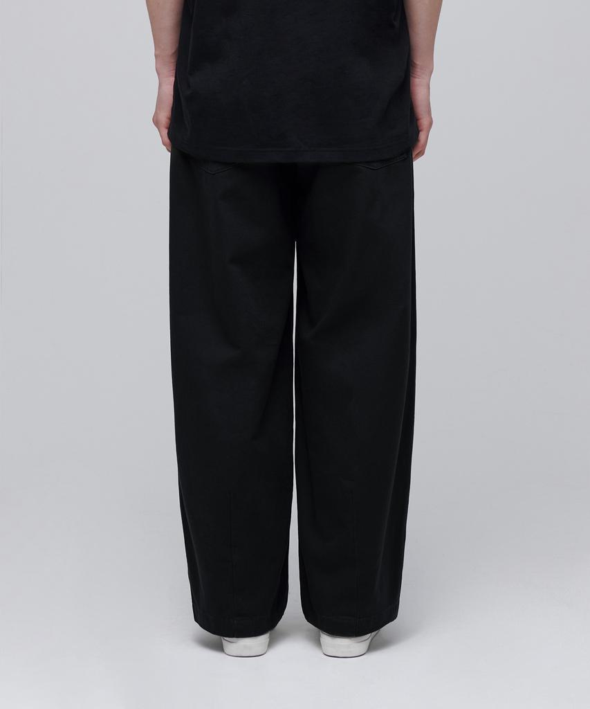 MUSINSA STANDARD Cotton Wide Fatigue Balloon Pants [Black]