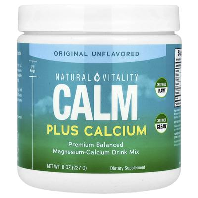 Calm® Plus Кальций, Магний-Кальциевый Напиток, Оригинальный Без Вкуса, 227 г (8os)