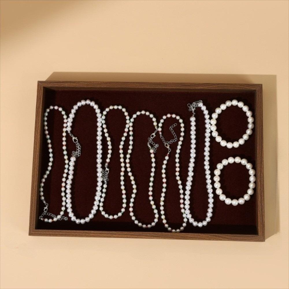 Flat Bottom Jewelry Display Tray Stackable Bracelets Storage Organizer  Trinket