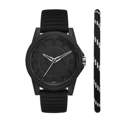 Часы Armani OUTERBANKS AX7159SET черные [AX Exchange] мужские