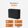 Mobile Rectangular Metal Partition Planter