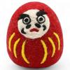 Takumifu Select Christmas Freestyle Ornament Nepalese Felt Daruma 2-Way (Decoration ~ Gift)