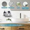 Punch-free shower rack, stainless steel, 1 piece