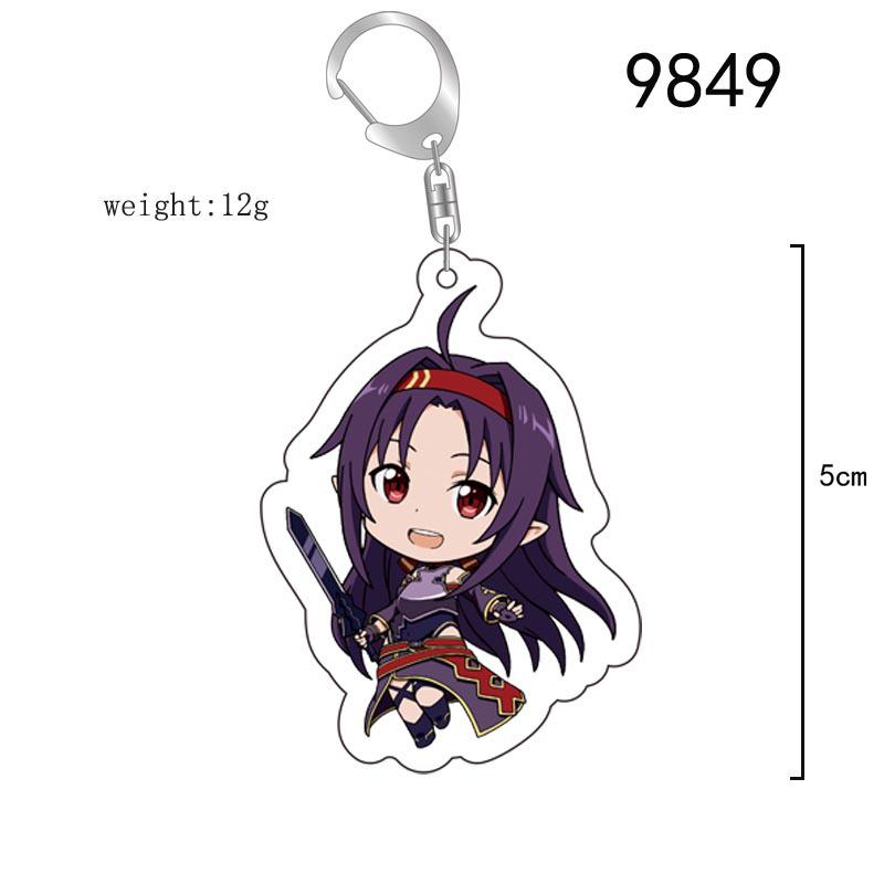 Акриловый брелок Sword Art Online: Асуна, Синон, Кирито Аниме Шарм