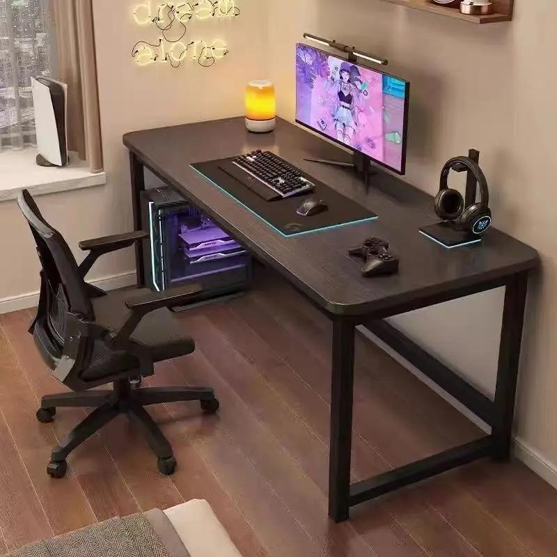 Складной компьютерный стол, стол из массива дерева, офисный стол, письменный стол для студента, 80/100 см, доступен в двух размерах: столы из ореха/дуба