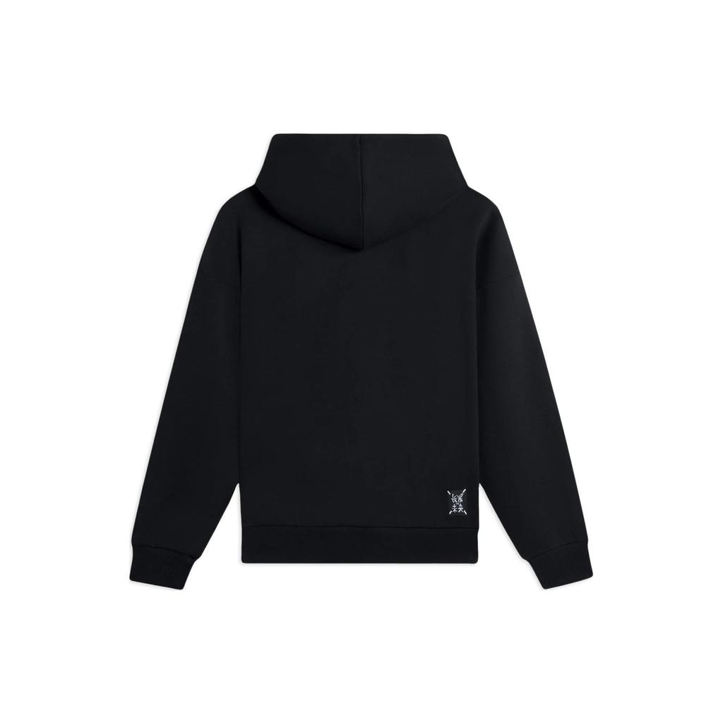 Li-Ning Спортивная жизнь, однотонная толстовка с принтом, пуловер, толстовка с длинными рукавами, топы унисекс, черный AWDSB43-1