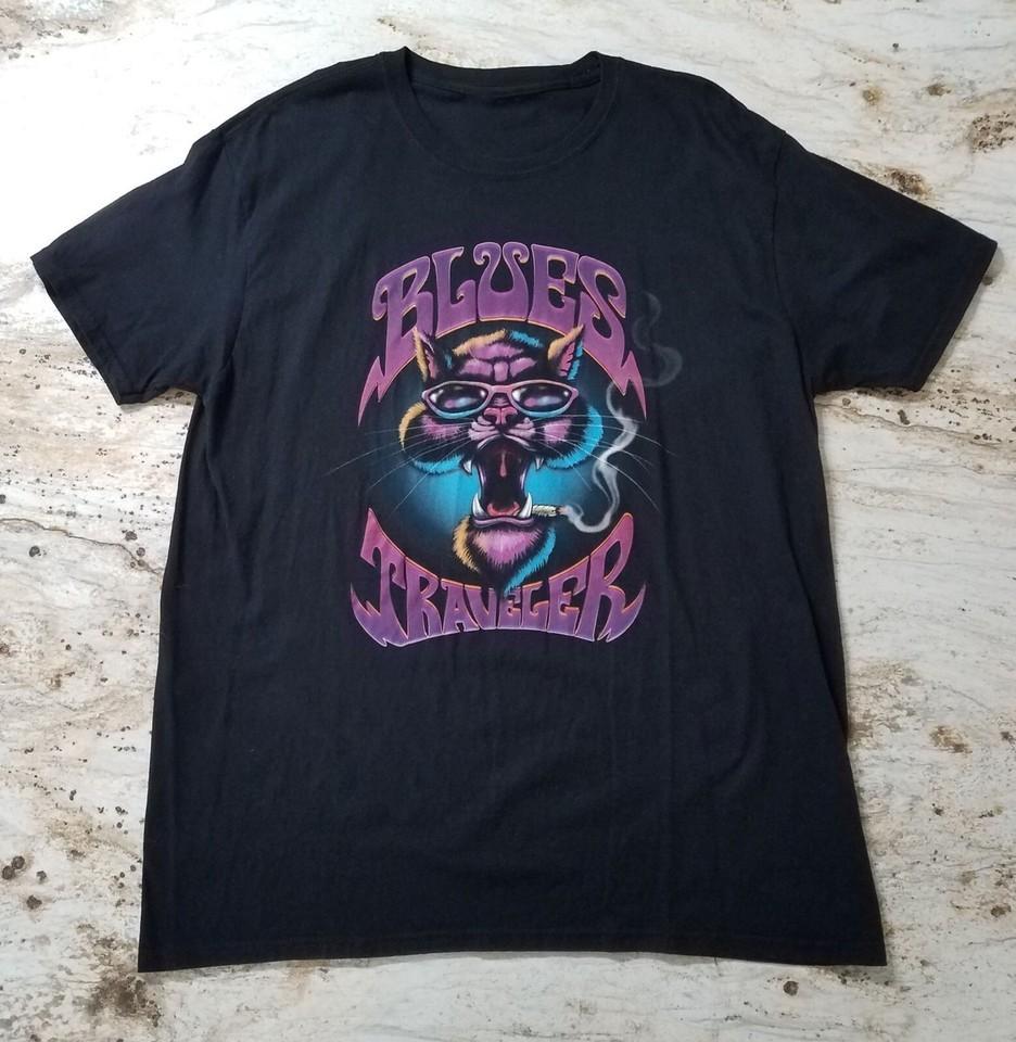 Vtg Blues Traveler Band 2022 Tour Cotton Black All Size T Shirt For Men UR149