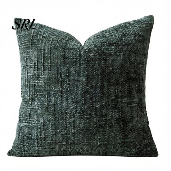 Soft Touch Pillow Cover Couch Throw Cover, Decorative Cozy Chenille Case, Rustic Pillowcase Farmhouse Fall for Living Room Bedroom Sofa Decor