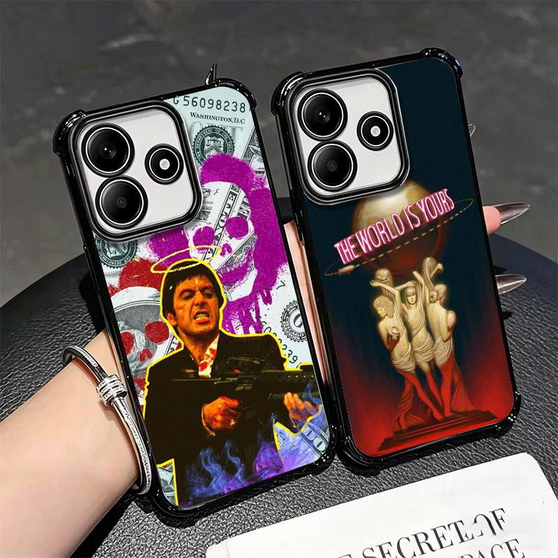 Лицо со шрамом 1983 Аль Пачино Мягкий чехол для телефона Для Xiaomi Redmi Note 14 15 Pro Plus 13 12 11S 11T 5G 10 9S 9 Покрытие Защита от падения Fundas