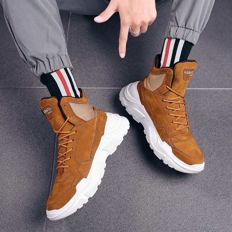 Высокие кроссовки мужские удобные спортивные беговые туфли новые ковбойский уличный стиль ботильоны мужские панк кроссовки обувь мужская мода