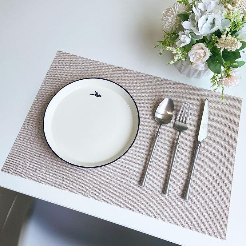 6 шт. ПВХ салфетки под приборы, настольные коврики, теплоизоляционные коврики, прямоугольные моющиеся салфетки, украшение стола 45x30 см