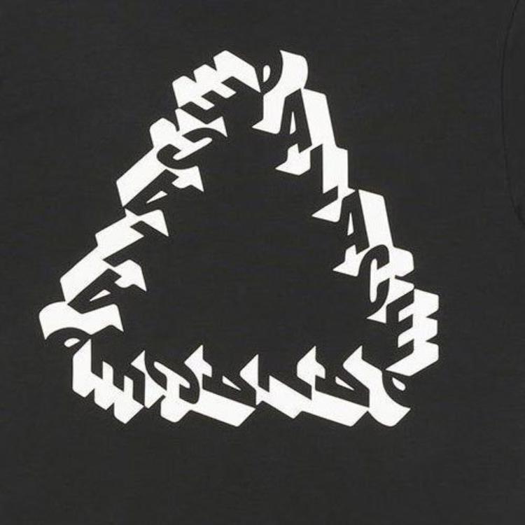 Palace Футболка Nein Fuss Черные мужские топы P23TS223