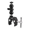 Portable Ballhead Arm Clamp Crab Multi-functional Ball Adapter for DSLR