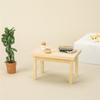 Miniature Ornaments Toy Model 1:12 Dollhouse Kids Play Toys Simulation Wood Table Wooden Tea Table