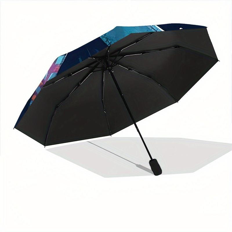 1pc Dragonfly Automatic Open/close Folding Umbrella, Compact Portable Travel Umbrella, Durable Construction yy250809072