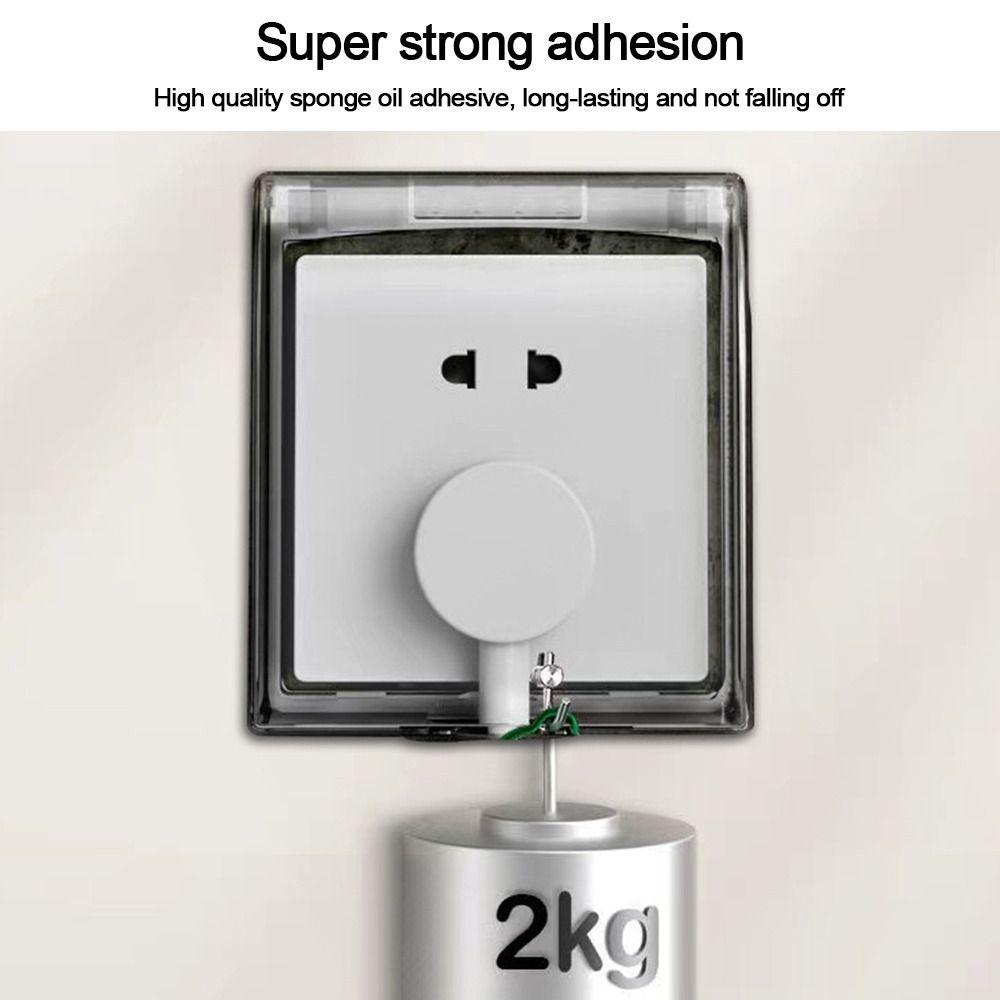 Пластиковая розетка, водонепроницаемая коробка, самоклеящаяся электрическая вилка, крышка переключателя, защитная крышка для ванной комнаты