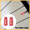BULLSPANN Tire Valve Caps Valve Stem Caps Dust Valve Caps Aluminum Alloy French Type