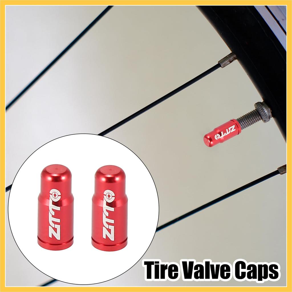 BULLSPANN Tire Valve Caps Valve Stem Caps Dust Valve Caps Aluminum Alloy French Type