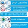 Replacement Brush Heads Compatible with Oral  Electric Toothbrush - Floss Toothbrush Head Fits for Oral B Pro