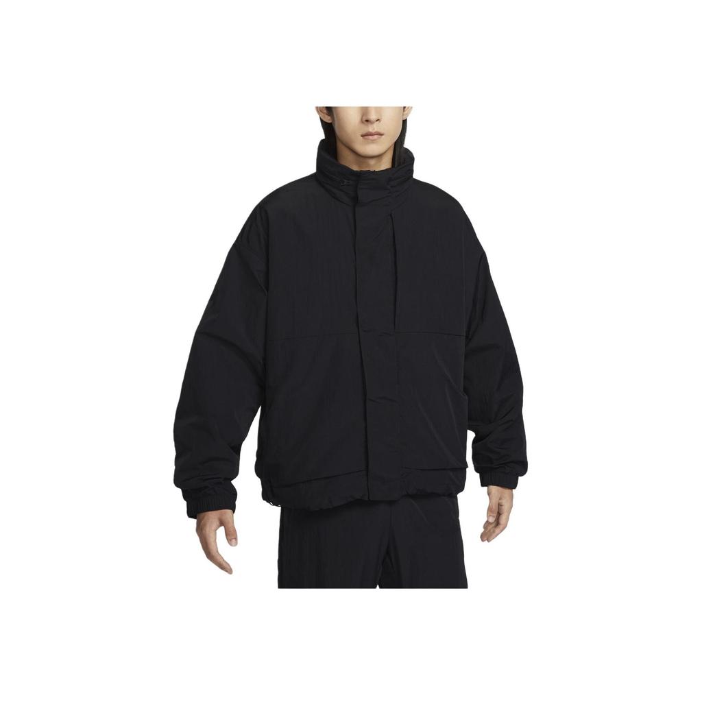 Nike Water-Resistant Sun-Proof Loose Fit Color Block Sports Jacket Men Jackets Black FZ0715-010