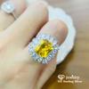CC Luxury Jewelry Rings For Women Adjustable Cubic Zircon Ring Wedding Party Accessories Vintage Bijoux CC1675