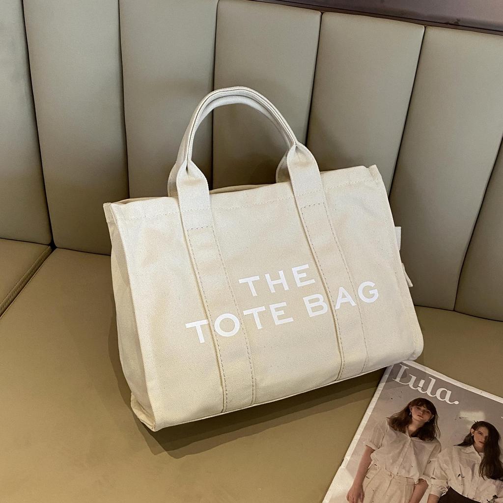 Korean Style Versatile Large Capacity Letter Tote - Fashionable Casual Shoulder and Crossbody Bag.