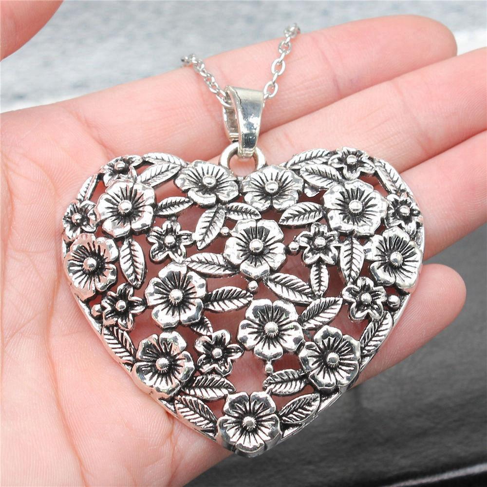 Любовь Сердце Мир 45 см или 70 см Длинная Цепочка Ожерелье Женские Украшения Юбилей Новые Находки и Компоненты