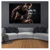 Bodybuilding Muscle Art Painting Retro Poster Wall Home Decor Diverse Cartoon Forms Fitness