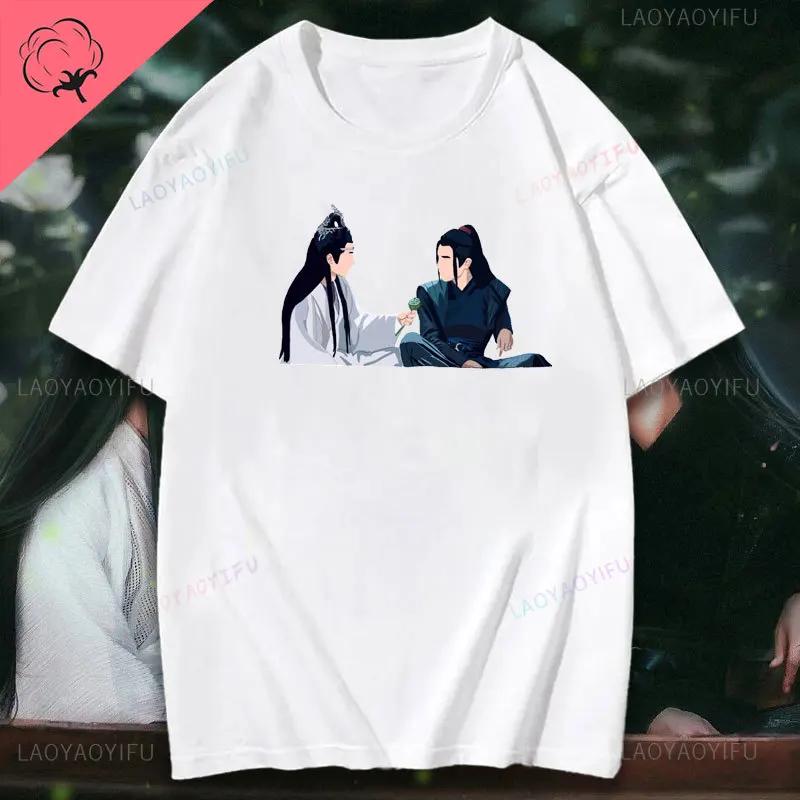 The Untamed Printed T Shirt Mo Dao Zu Shi Shirt Wei Ying Cotton Tops Tee Lan Wangji Shirt Wang Yibo Xiao Zhan Tee Yizhan TShirt