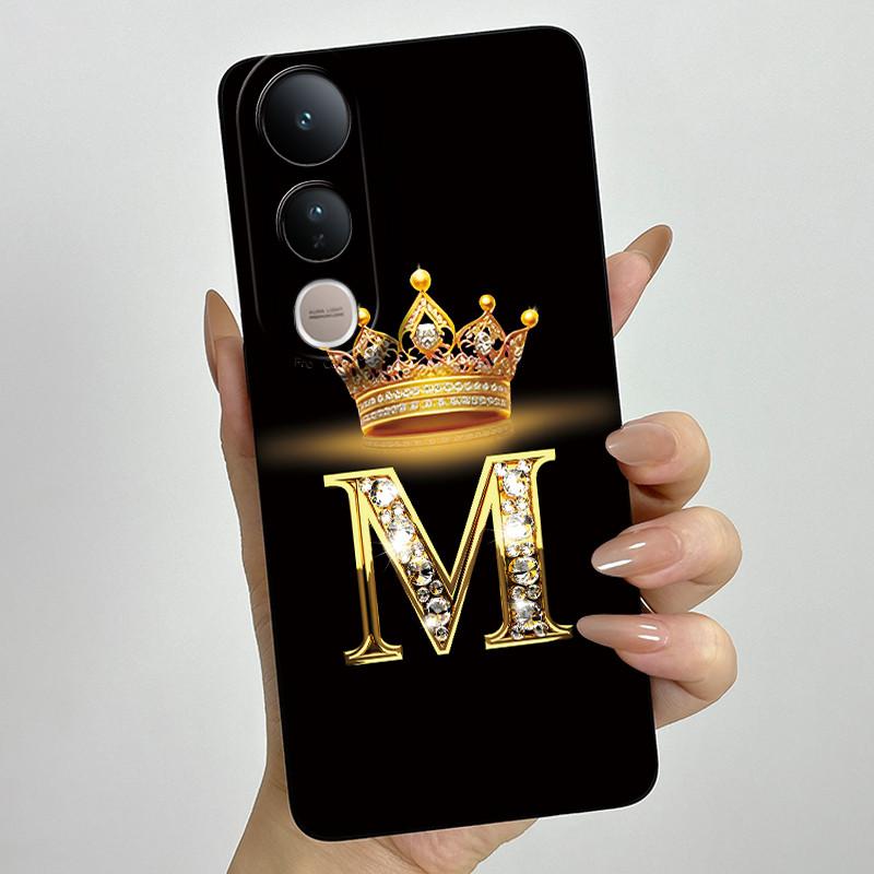 Для Vivo V50 Lite 5G Чехол Роскошные Буквы Пара Силиконовые Мягкие Чехлы Для Телефона Для Vivo V50 V50Lite 5G Защита Камеры Задняя Крышка